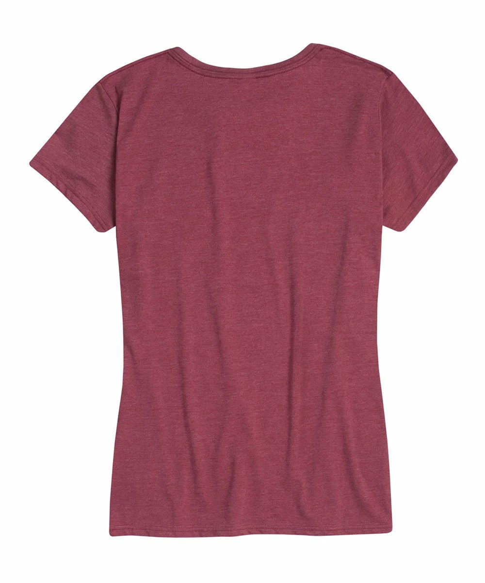 Top 10 β€οΈ Instant Message π© Women's Heather Wine 'Sarcastic Answer' Relaxed-Fit Tee - π© Women For π© Womens Plus π 3 Top 10 β€οΈ Instant Message π© Women's Heather Wine 'Sarcastic Answer' Relaxed-Fit Tee - π© Women For π© Womens Plus π - Image 2
