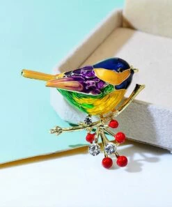 Outlet 🥰 Don't AsK Crystal & Goldtone Bird Brooch For 👩 Women 💯