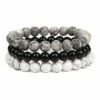 Best Sale ⭐ Don't AsK Black & Gray Beaded Stretch Bracelet Set For 👩 Women 🥰 -Don"t AsK Shop zu104829171 main tm1650323680