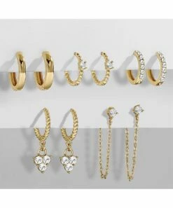Best Sale π Don't AsK Crystal & Goldtone Huggie Earrings Set For π© Women π 5 Best Sale π Don't AsK Crystal & Goldtone Huggie Earrings Set For π© Women π -Don"t AsK Shop zu105403313 alt 1 tm1652123753