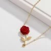Best deal 😍 Don't AsK Goldtone & Red Rose Pendant Necklace For 👩 Women 🔔 -Don"t AsK Shop zu105453795 main tm1652212110
