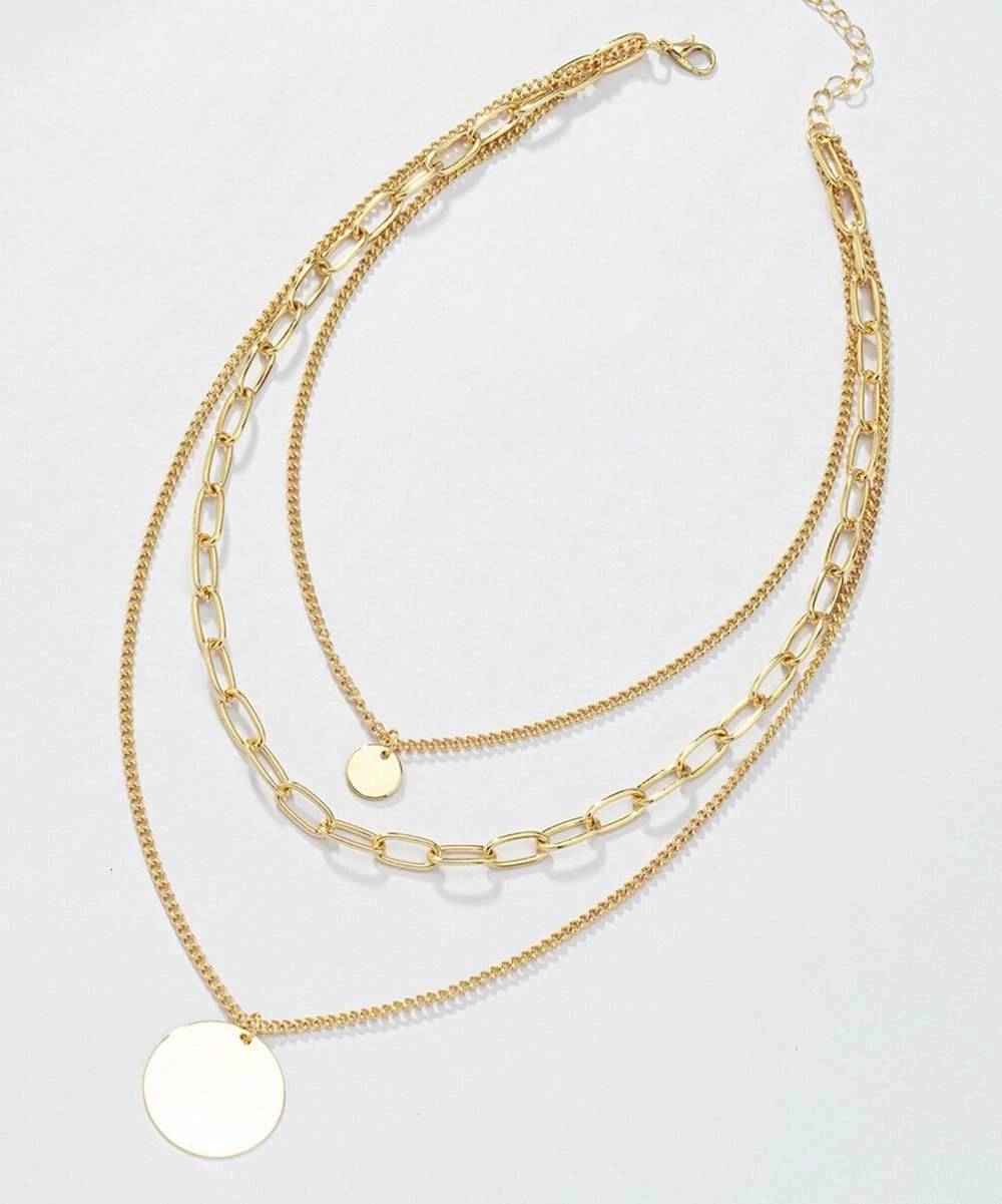 Best reviews of π Don't AsK Goldtone Disc Layered Pendant Necklace For π© Women π 4 Best reviews of π Don't AsK Goldtone Disc Layered Pendant Necklace For π© Women π - Image 2