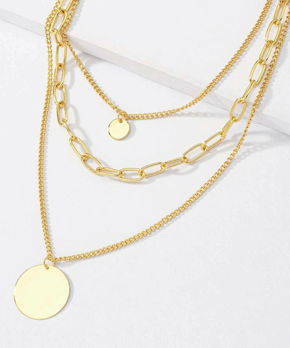 Best reviews of π Don't AsK Goldtone Disc Layered Pendant Necklace For π© Women π 5 Best reviews of π Don't AsK Goldtone Disc Layered Pendant Necklace For π© Women π - Image 3