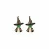Outlet ⌛ Don't AsK Green & Black Crystal Witch Stud Earrings For 👩 Women 🎁 -Don"t AsK Shop zu106756858 main tm1656104759