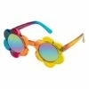Best Sale ❤️ Don't AsK Blue & Yellow Multicolor Flower Round 👓 Sunglasses For 👩 Women 🎉 -Don"t AsK Shop zu107218480 main tm1657819687