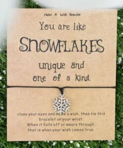 Outlet 😍 Don't AsK Black & Silvertone Snowflake Adjustable Bracelet For 👩 Women 🎉