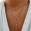 Top 10 🎉 Don't AsK Goldtone Dainty Snake Layered Necklace For 👩 Women ❤️ -Don"t AsK Shop zu107268469 main tm1658856176