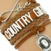 Brand new 🎉 Don't AsK Brown & Silvertone 'Country Girl' Braided Bracelet For 👩 Women ✔️ -Don"t AsK Shop zu107849740 main tm1660002759