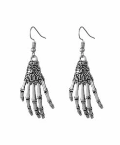 Top 10 🛒 Don't AsK Silvertone Skeleton Hand Drop Earrings For 👩 Women 🔔 -Don"t AsK Shop zu107910332 alt 1 tm1660608898