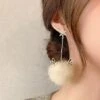 Best reviews of ✨ Don't AsK Ivory & Goldtone Snowflake & Deer Pom-Pom Drop Earrings For 👩 Women 👏 -Don"t AsK Shop zu107910369 main tm1661198487