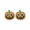 Deals 🤩 Don't AsK Orange Crystal & Goldtone Pavé Jack-O-Lantern Stud Earrings For 👩 Women 💯