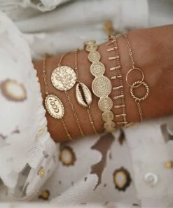 Deals ⌛ Don't AsK Goldtone Bracelet Set For 👩 Women ⭐