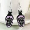 Flash Sale 😀 Don't AsK Purple Poison Bottle Drop Earrings For 👩 Women ❤️ -Don"t AsK Shop zu108519202 main tm1662140584