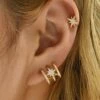 Wholesale ⭐ Don't AsK Crystal & Goldtone Triple Star Stud Earring Set For 👩 Women 🥰