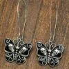 Best Sale 😀 Don't AsK Black & Silvertone Skull Moth Drop Earrings For 👩 Women 🛒 -Don"t AsK Shop zu108816102 main tm1663010642