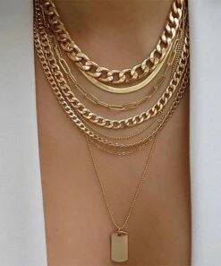 Best reviews of 🤩 Don't AsK Goldtone Rope Layered 🐕 Dog Tag Pendant Necklace For 👩 Women 💯