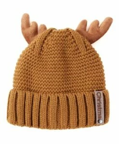 Buy 🌟 Don't AsK Caramel Antler Beanie For 👩 Women 😀