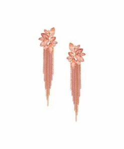 Best reviews of 👏 Don't AsK Pink Crystal & Goldtone Chain Cascade Cluster Drop Earrings For 👩 Women 👍