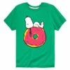 Best deal 🌟 Hybrid – Peanuts Kelly Green Peanuts Snoopy Donut Tee - Toddler & Kids ❤️ -Don"t AsK Shop zu109711366 main tm1665777392