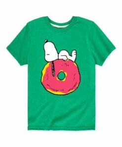 Best deal 🌟 Hybrid – Peanuts Kelly Green Peanuts Snoopy Donut Tee - Toddler & Kids ❤️