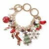 New ✨ Don't AsK Red & Goldtone Holiday Charm Toggle Bracelet For 👩 Women 🤩 -Don"t AsK Shop zu109723717 main tm1666202938