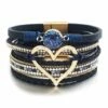 Buy ⭐ Don't AsK Blue & Goldtone Heart Layered Bracelet For 👩 Women ✨ -Don"t AsK Shop zu110161073 main tm1667415627