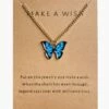 Flash Sale 💯 Don't AsK Goldtone & Blue Butterfly Pendant Necklace For 👩 Women ✔️ -Don"t AsK Shop zu110812818 main tm1669412880