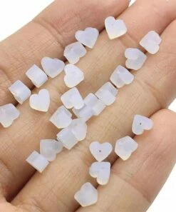 Cheap 👍 Don't AsK White Heart Earring Backings - Set Of 30 For Other 🎉
