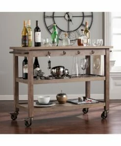 Brand new 🔔 Southern Enterprises Dontos Industrial Kitchen Cart For Home & Garden 😉 -Don"t AsK Shop zu51383826 alt 3 tm1506354821