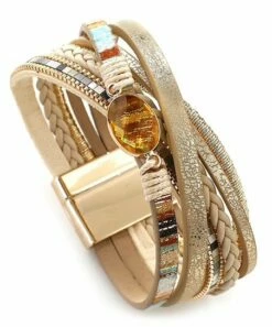 Discount 🤩 Don't AsK Goldtone Metallic Multi-Strand Layered Bracelet For 👩 Women 🌟