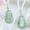 Discount ❤️ Don't AsK Goldtone & Light Green Crystal Drop Earrings For 👩 Women 👍 -Don"t AsK Shop zu86318859 main tm1588701914