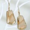 Hot Sale 😀 Don't AsK Goldtone & Champagne Crystal Drop Earrings For 👩 Women 👍 -Don"t AsK Shop zu86318866 main tm1588701914