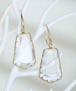 Discount 😉 Don't AsK Goldtone & Clear Crystal Drop Earrings For 👩 Women 😉