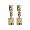 Coupon 🧨 Don't AsK Champagne Crystal & Goldtone Rectangular Drop Earrings For 👩 Women 🎉 -Don"t AsK Shop zu86390980 main tm1589225179