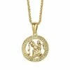 Cheapest ❤️ Don't AsK Goldtone Aquarius Zodiac Sign Pendant Necklace For 👩 Women 🤩 -Don"t AsK Shop zu87775750 main tm1594495181