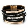 Best reviews of 🤩 Don't AsK Black Faux Leather & Goldtone Multi-Strand Bracelet For 👩 Women ⌛ -Don"t AsK Shop zu94225736 main tm1618423641