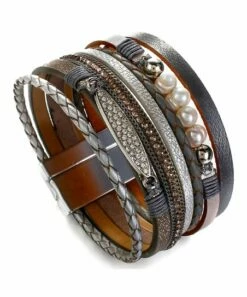 Best Sale 🔥 Don't AsK Freshwater Pearl & Crystal Layered Bracelet For 👩 Women 🛒