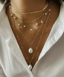 Deals 🔔 Don't AsK Imitation Pearl & Goldtone Layered Pendant Necklace For 👩 Women 🎉