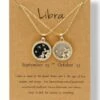 Deals ⭐ Don't AsK Crystal & 18k Gold-Plated Libra Round Pendant Necklace Set For Other ❤️ -Don"t AsK Shop zu95642259 main tm1665495072
