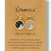 Discount 💯 Don't AsK Crystal & 18k Gold-Plated Gemini Round Pendant Necklace Set For Other ✔️ -Don"t AsK Shop zu95642269 main tm1665495072