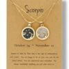 Flash Sale 😀 Don't AsK Crystal & 18k Gold-Plated Scorpio Round Pendant Necklace Set For Other 🎉 -Don"t AsK Shop zu95648115 main tm1665495072