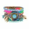 Cheapest ✔️ Don't AsK Pink & Blue Shell Boho Stacked Bracelet For 👩 Women 👍 -Don"t AsK Shop zu96452556 main tm1623273623