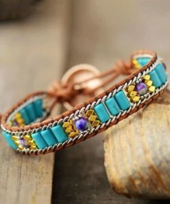 Best reviews of 😀 Don't AsK Turquoise & Jasper Beaded Adjustable Bracelet For 👩 Women 🤩