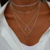 Best reviews of 😍 Don't AsK Silvertone & Crystal Open Crescent Moon Layered Necklace For 👩 Women 🛒 -Don"t AsK Shop zu98466901 main tm1629074096