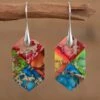 Brand new 😍 Don't AsK Rainbow Jasper & Silvertone Geometric Drop Earrings For 👩 Women ✔️ -Don"t AsK Shop zu98466915 main tm1629244289