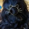 Budget ❤️ Don't AsK Goldtone Cat Hair Clip For 👩 Women ⌛ -Don"t AsK Shop zu98484809 main tm1629918821