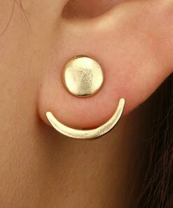 Best Pirce 🔥 Don't AsK Goldtone Circle Ear Jackets For 👩 Women ✨
